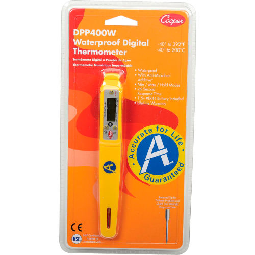 L COOPER ATKINS DPP400W Digital Pocket Thermometer,2-3/4 In 