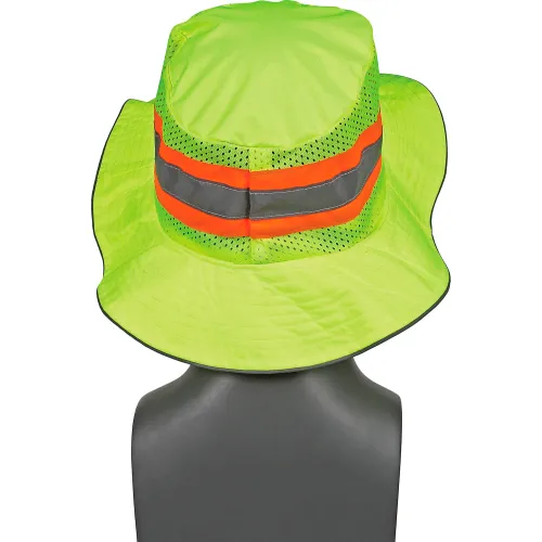 Ergodyne Hi-Vis Lime Ranger Hat with Evaporative PVA Cooling Towel - Large/X-Large