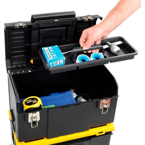 Stanley 3-In-1 Detachable Rolling Mobile Tool Box Lockable 24.78 x