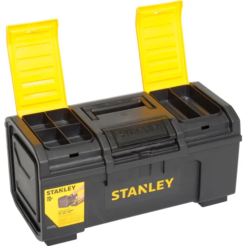 Stanley 24 in. 1-Touch Latch Tool Box with Lid Organizers