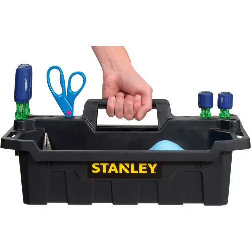 Mercury  Small durable plastic toolbox with tote tray and lid