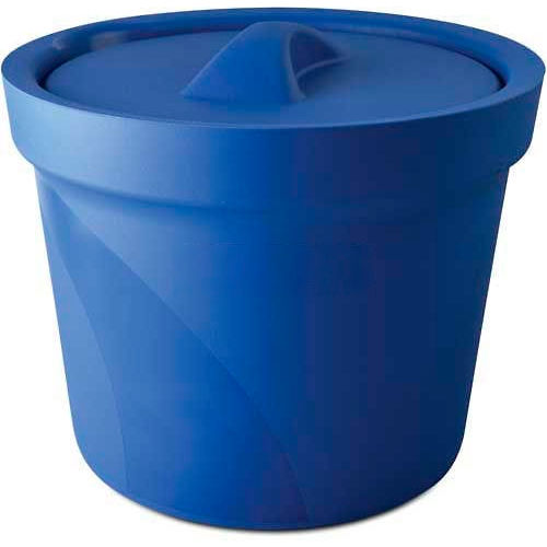 Bel-Art Magic Touch 2&#153; Ice Bucket with Lid 168074001, 4.0 Liter, Blue, 1/PK