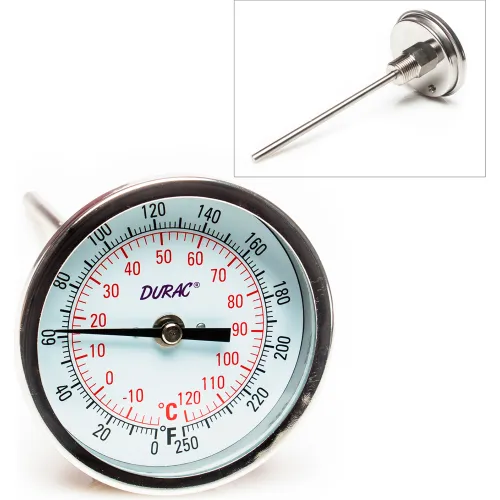 H-B Instrument Durac Bi-Metallic Dial Thermometers:Thermometers and  Temperature