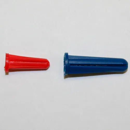 Conical Lip Plastic Anchor - 10-12 x 1" - Plain Finish - Pkg of 100 - Brighton-Best 078032
