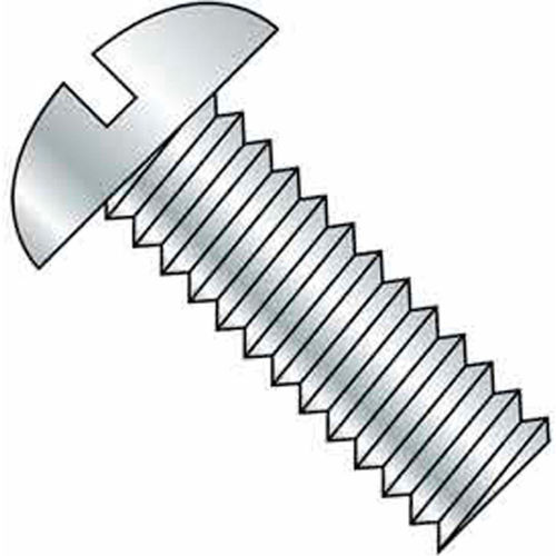 5/16-18 x 3" Machine Screw - Round Head - Slotted - Steel - Zinc CR+3 - FT - Pkg of 100 - BBI 583779