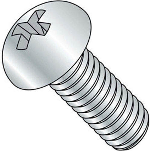 5/16-18 x 3/4" Machine Screw - Round Head - Phillips - Steel - Zinc CR+3 - Pkg of 100 - BBI 588722