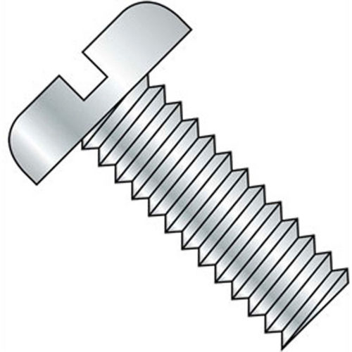 1/4-20 x 1-1/4" Machine Screw - Pan Head - Slotted - Steel - Zinc CR+3 - FT - 100 Pk - BBI 591637