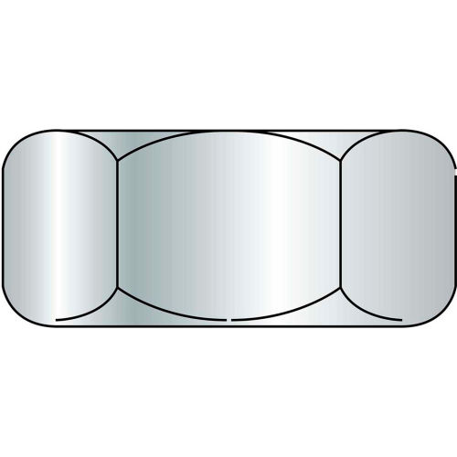 Finished Hex Nut - 1/2-13 - 18-8 (A2) Stainless Steel - UNC - Pkg of 100 - Brighton-Best 762090