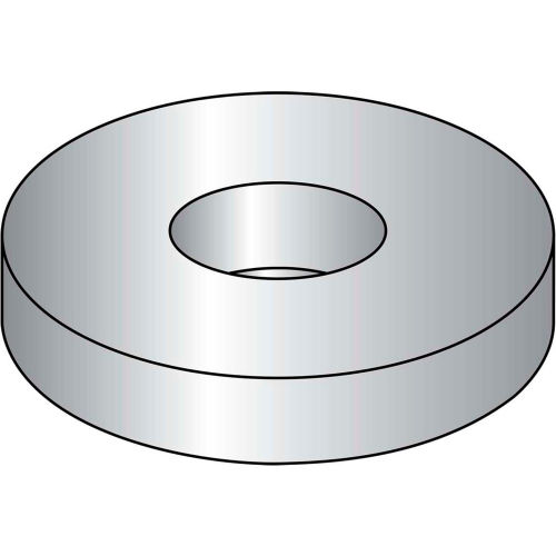 Flat Washer - 3/8" - Medium Carbon Steel - Zinc - USS - Made In USA - Pkg of 100 - BBI 850150