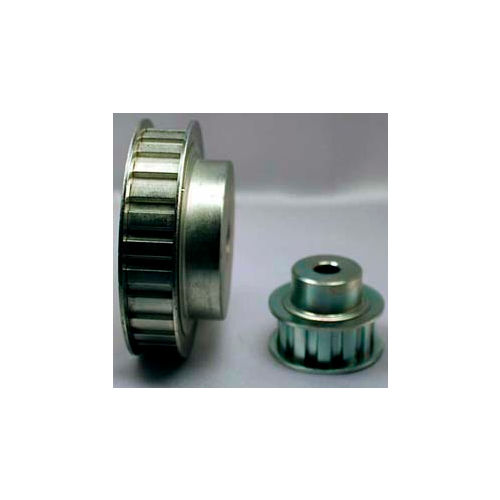 16 Tooth Timing Pulley, (L) 3/8&quot; Pitch, Clear Zinc Plated Steel, 16l050-6fs6 - Min Qty 4