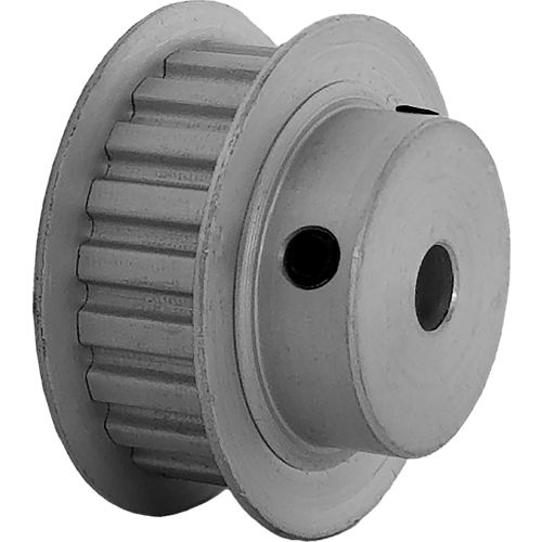 21 Tooth Timing Pulley, (Xl) 1/5&quot; Pitch, Clear Anodized Aluminum, 21xl037-6fa3 - Min Qty 8