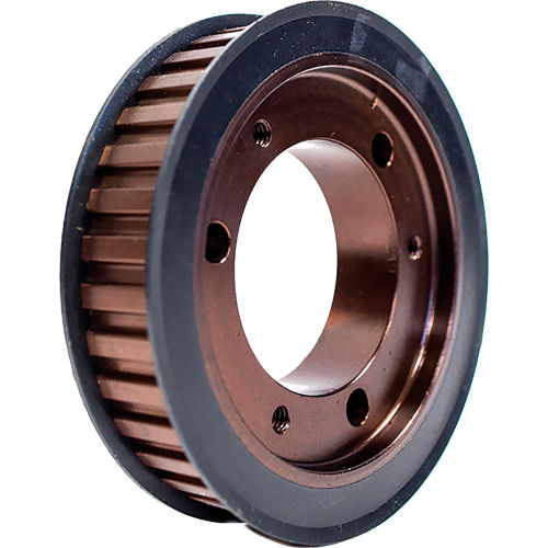 Powerhouse QD24L100 Steel / Black Oxide 24 Tooth 2.865" Pitch QD Bushing Pulley - Pkg Qty 5