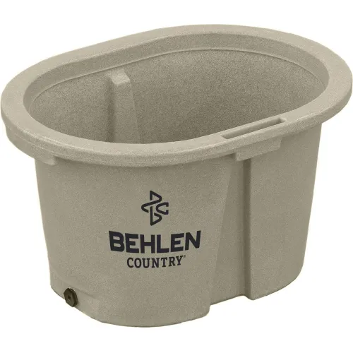 LAMBER & ASSOCIATES GALLONING  貨物模型 Behlen Country Poly Stock 2' x 2' x 3' Farm Flex Oval Tank, 65 Gallon