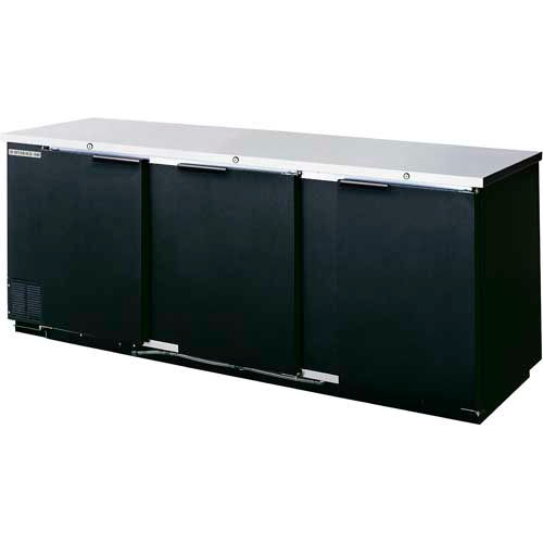 Solid Door Back Bar Refrigerator 27&quot; Base BB Series, 95&quot;W - BB94HC-1-B