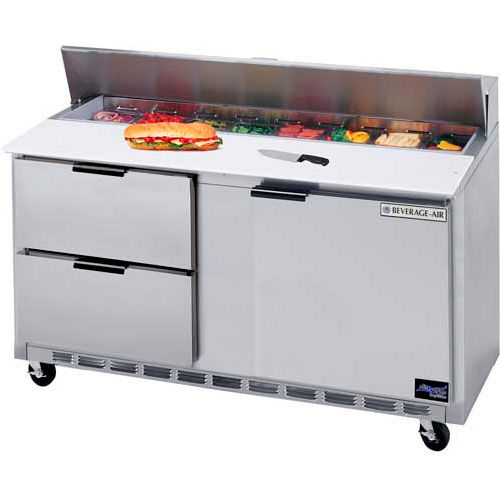Food Prep Tables SPED60 Elite Series Standard Top w/ Drawers, 60&quot;W - SPED60HC-08-2