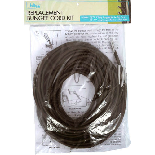 Bliss Replacement Frame Bungee Cord Kit For Gravity Free Recliner, Brown