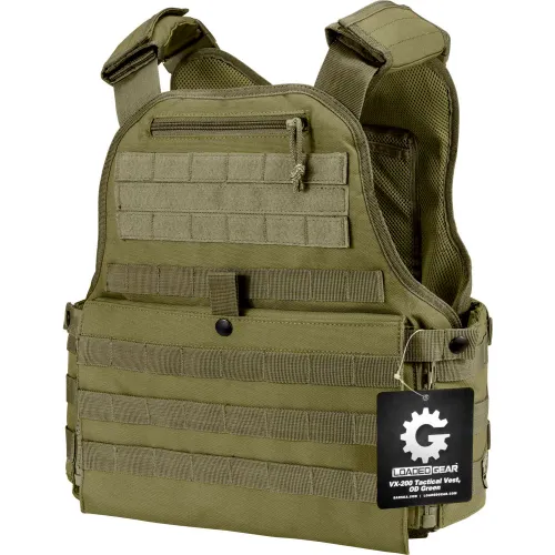 Barska Loaded Gear Plus Size Tactical Vest VX-200 (Black) Right Hand