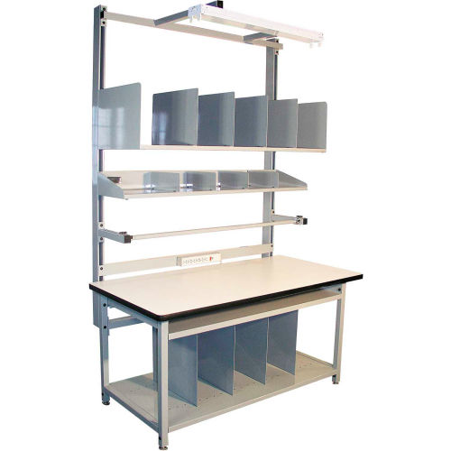 Pro-Line BIB9 Bench-In-A-Box Packing Workbench - ESD Laminate T-Mold Edge - 72 x 30