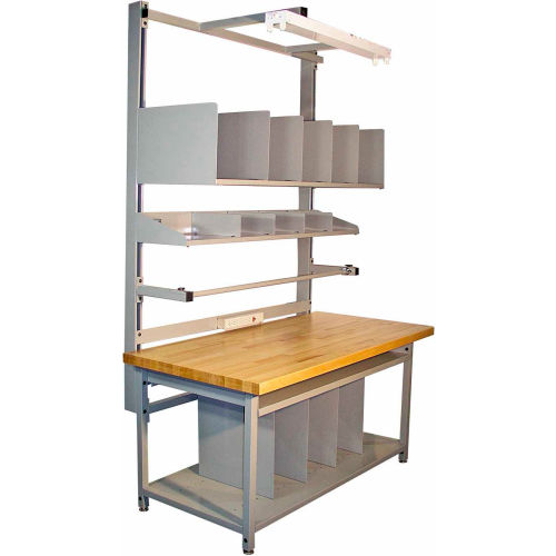 Pro-Line BIB10 Bench-In-A-Box Packing Workbench - Maple Butcher Block Eased Edge - 72 x 30