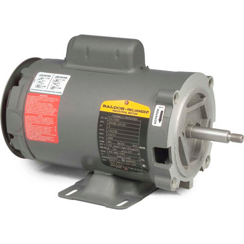 Baldor-Reliance Pump Motor, CJL1309A, 1 Phase, 1 HP, 115/230 Volts, 3450 RPM, 60 HZ, OPEN, 56J