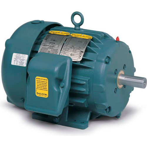 Baldor-Reliance Severe Duty Motor, ECP83580T-4, 3 PH, 1 HP, 460 V, 3450 RPM, TEFC, 143T Frame