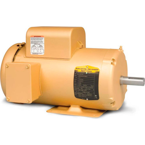 Baldor-Reliance Single Phase Motor, EL3507, 0.75 HP, 115/208-230 Volts, 1755 RPM, TEFC, 56 Frame