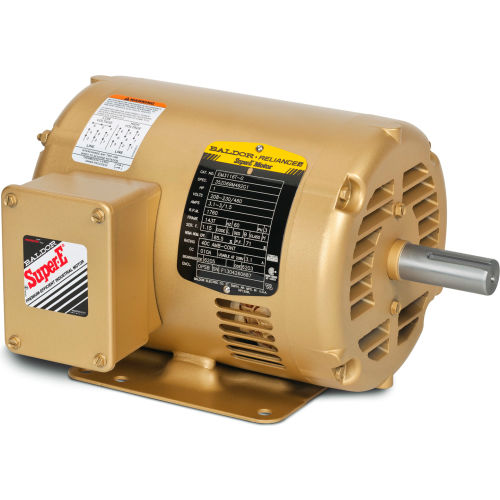 Baldor-Reliance KEM30006 .33HP 3600RPM 56C Frame 3PH 230/460V,ODP,C-Face Footless,Premium Efficiency