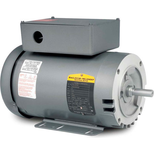 Baldor-Reliance Motor PCL1327M, 5HP, 3450RPM, 1PH, 60HZ, 56HCY, 3535LC, ODTF, F