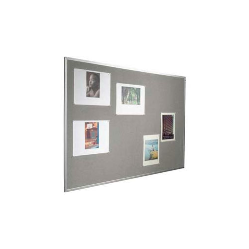 Balt® Fab-Tak Tackboard with Aluminum Trim 48"W x 48"H Granite