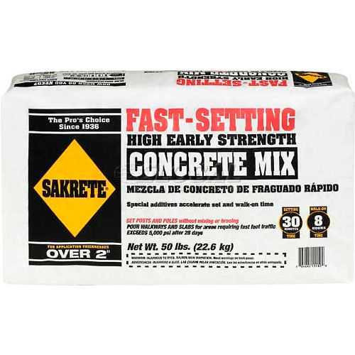 Sakrete® Fast Setting Concrete Mix, 50 Lb. Bag 65305535 Pkg Qty 56
