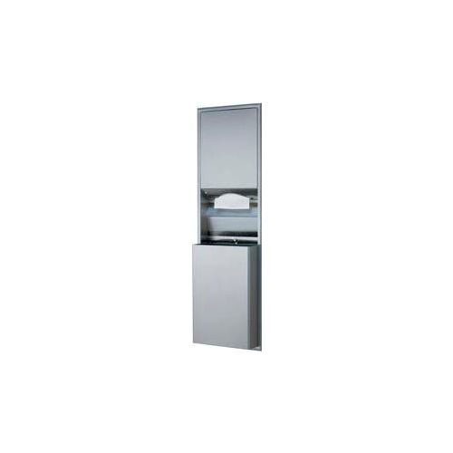 Bobrick® ClassicSeries™ Recessed Convertible Folded Paper Towel Dispenser/Receptacle