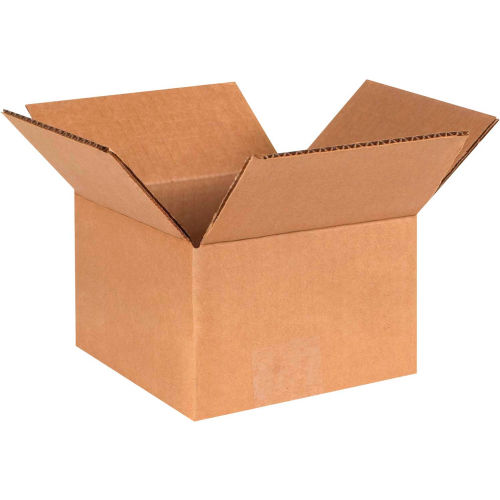 Global Industrial™ Cardboard Corrugated Boxes, 5"L x 5"W x 3"H, Kraft - Pkg Qty 25