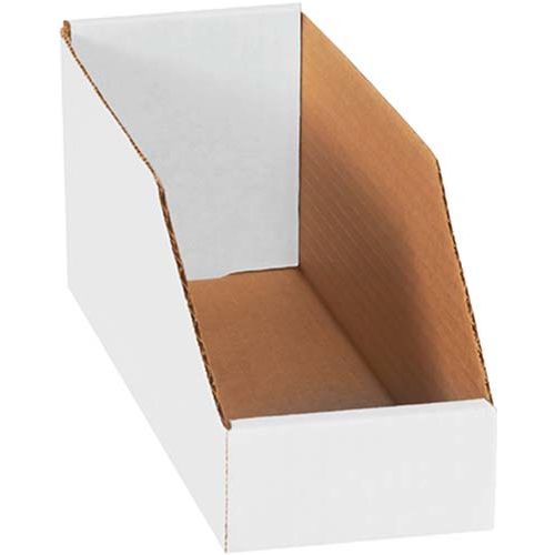 8 White Corrugated Bin Dividers 100/Case 