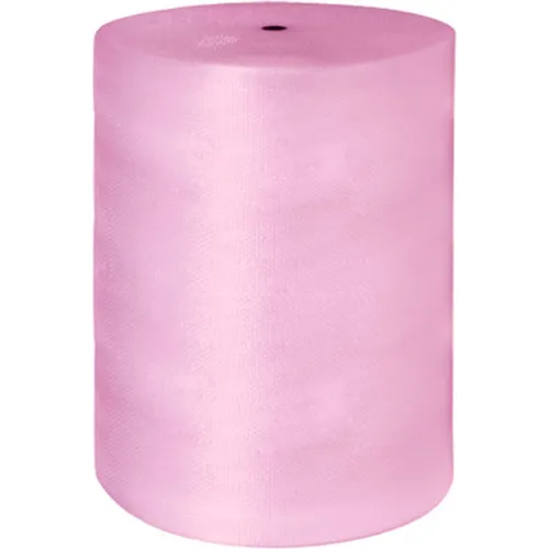 Anti-Static Large Bubble Wrap - 1/2, Pink, Perforated (DBLAS