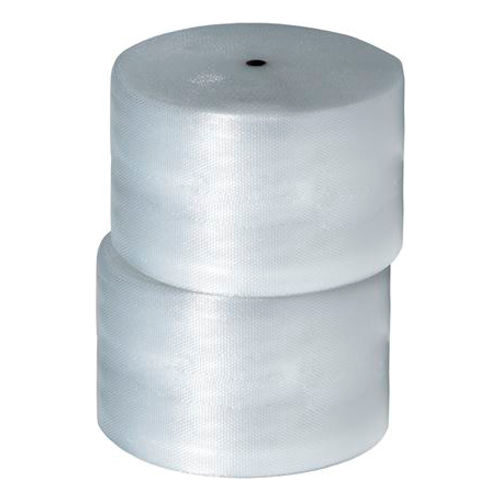 Global Industrial&#153; Non Perforated Air Bubble Roll, 24"W x 375'L x 5/16" Thick, Clear, 2/Pack