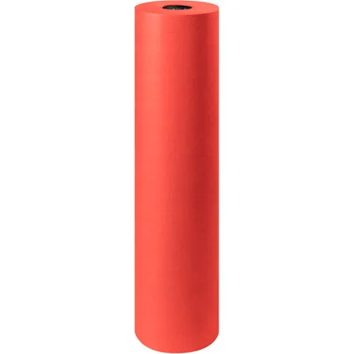 Global Industrial™ Colored Kraft Paper, 30 lbs., 36"W x 1000'L, Red, 1 Roll