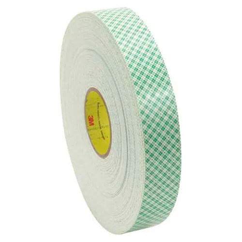 3M 4016 3M 4016 Double Coated Foam Tape 1 x 5yd, Green, 1/16 thick