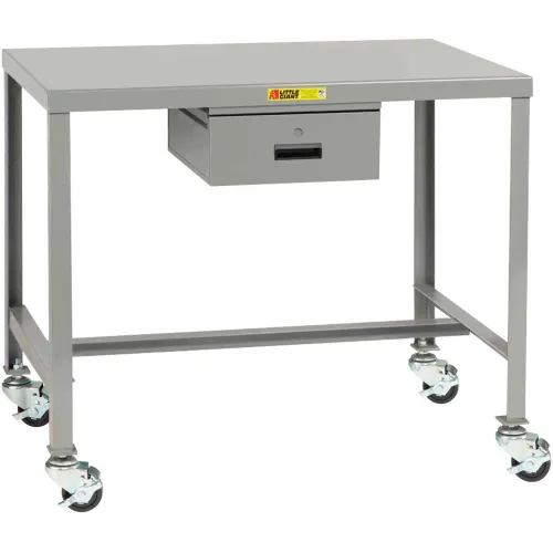 Document Table Machine Little Giant® Mobile Machine Table W/ Drawer, Shelf, Steel Square Edge ...