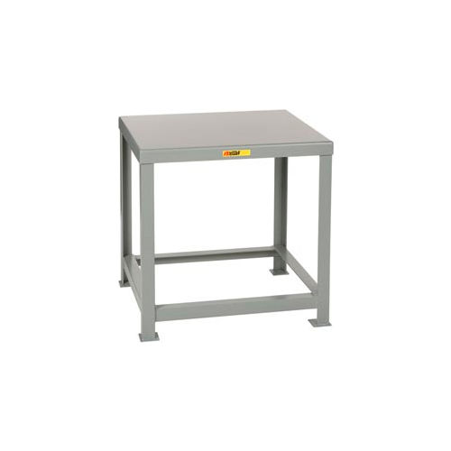 Little Giant&#174; Stationary Machine Table W/ Angled Leg, Steel Square Edge, 30&quot;W x 28&quot;D, Gray