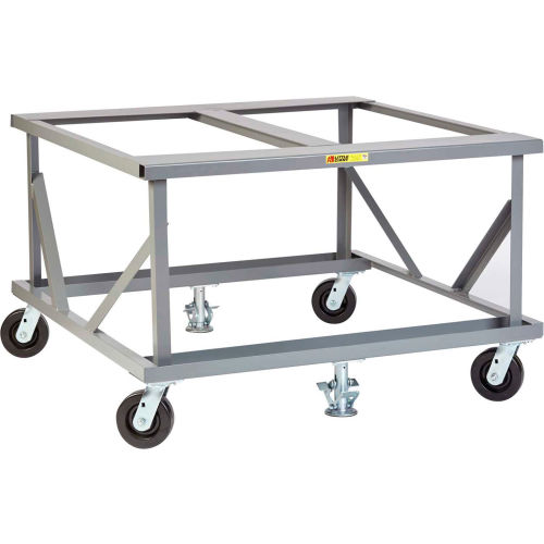 Little Giant® Fixed Height Mobile Pallet Stand PDF-4248-6PH2FL - 48 x 42 Open Deck