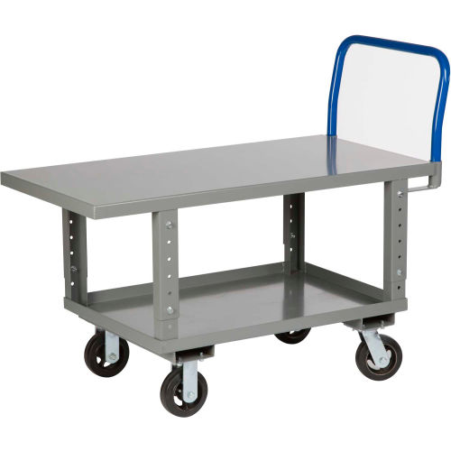 Little Giant&#174; Work Height Platform Truck RNB2-3060-6MR with Lower Shelf 30 x 60 Fixed Height