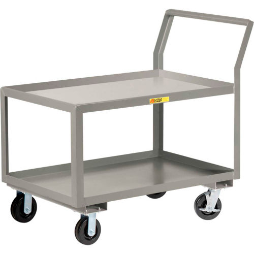 Little Giant® Utility Cart w/2 Tray Shelves & Wheel Brakes, 3600 lb ...