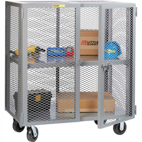 Little Giant® Mobile Storage Locker w/Adj Shelf & Phenolic Wheels, 60"L