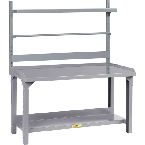 Little Giant® Heavy-Duty Adj. Height Packaging Table w/Retaining Lips ...