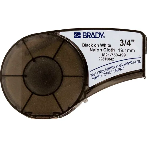 Brady BMP21 Series Nylon Cloth Wire & Cable Labels, 3-4
