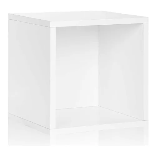 Way Basics Stackable Large Storage Cube, White