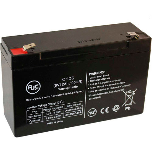 AJC&#174; Teledyne 118-0013 6V 12Ah Emergency Light Battery