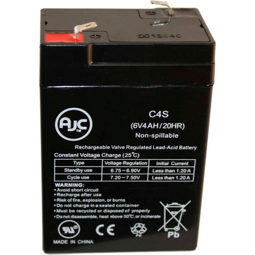 AJC&#174; BCI International 70000A1 6V 4Ah Medical Battery