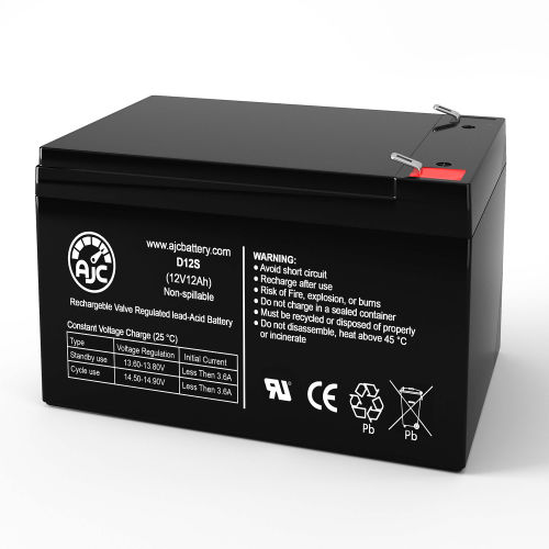 AJC® Spinshot Pro Tennis Ball Machine Replacement Battery 12Ah, 12V, F2