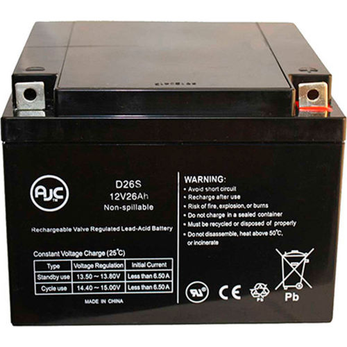 AJC® Kung Long WP26-12 Sealed Lead Acid - AGM - VRLA Battery